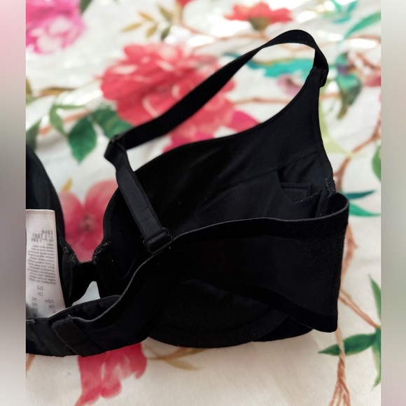 Elegant Black Women's Bra size 34D [Wolford brand bra eye& hook back closure - Picture 12 of 16